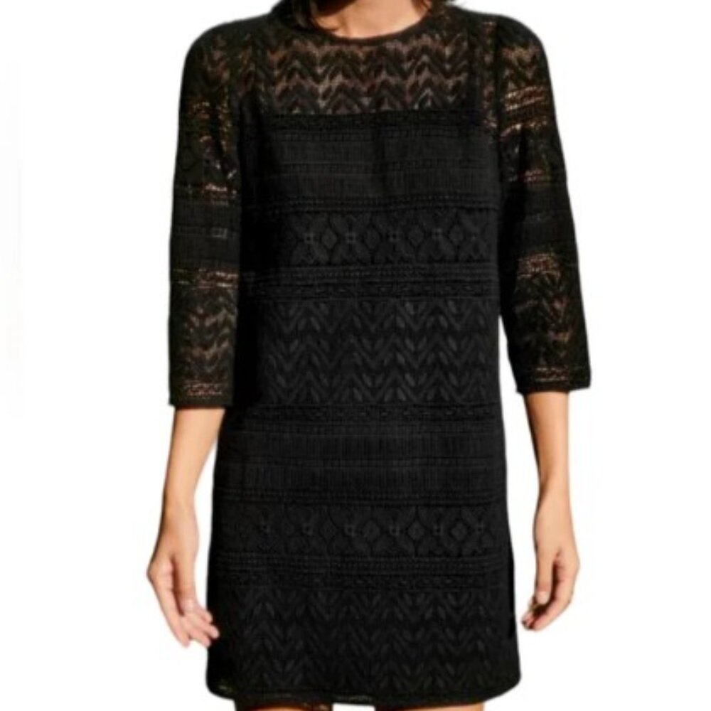 Sezane Leonille Dress Black - Size 8 NWT